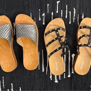 Wanted Women's Sandals - Black and Gray